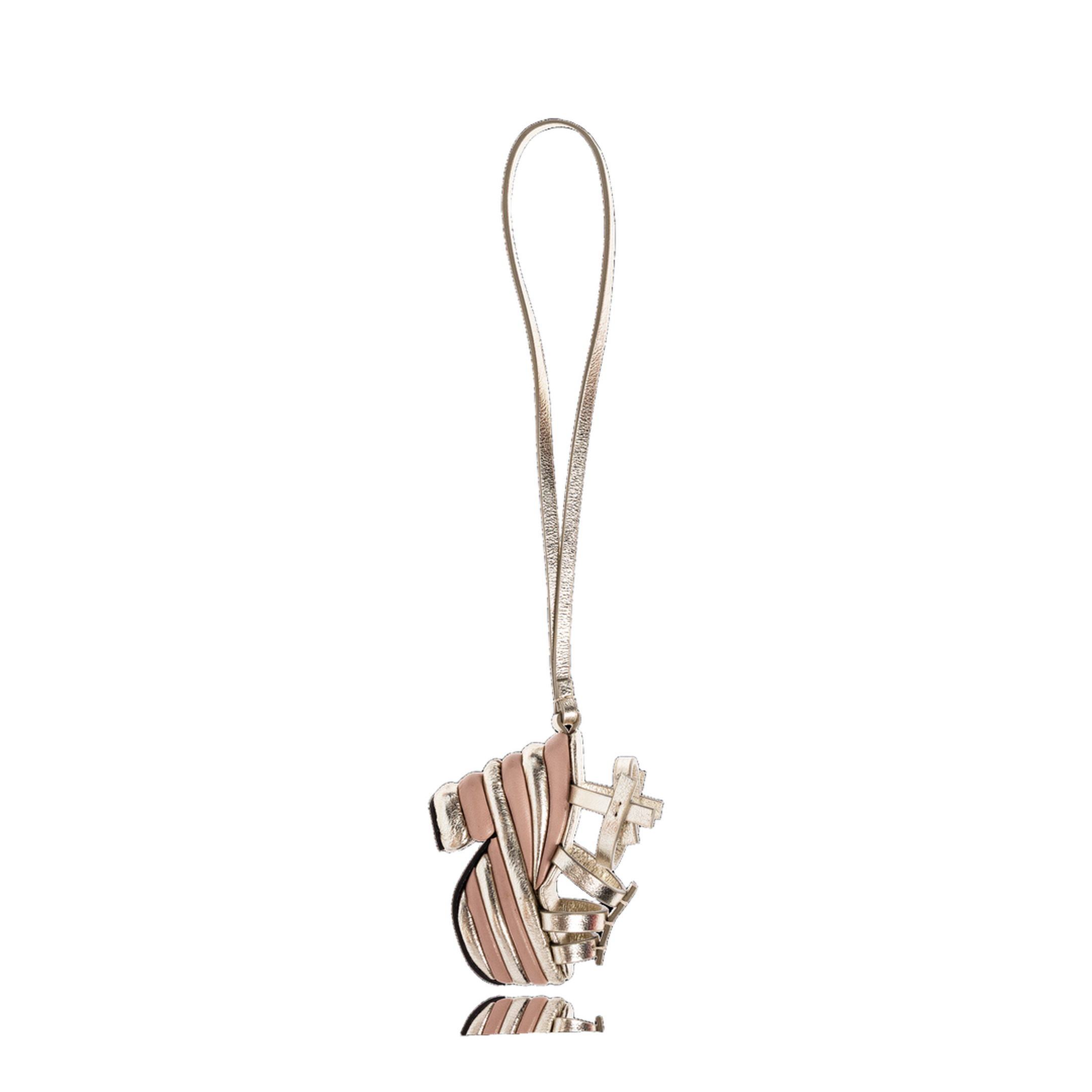 MAYFEYR - Ferragamo - Leather Shoe-Shaped Pendant - 220690CHARM787964CHAMPAGNE