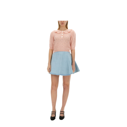 MAYFEYR - Alessandra Rich - Hearts Jersey - FABX3651K42629041