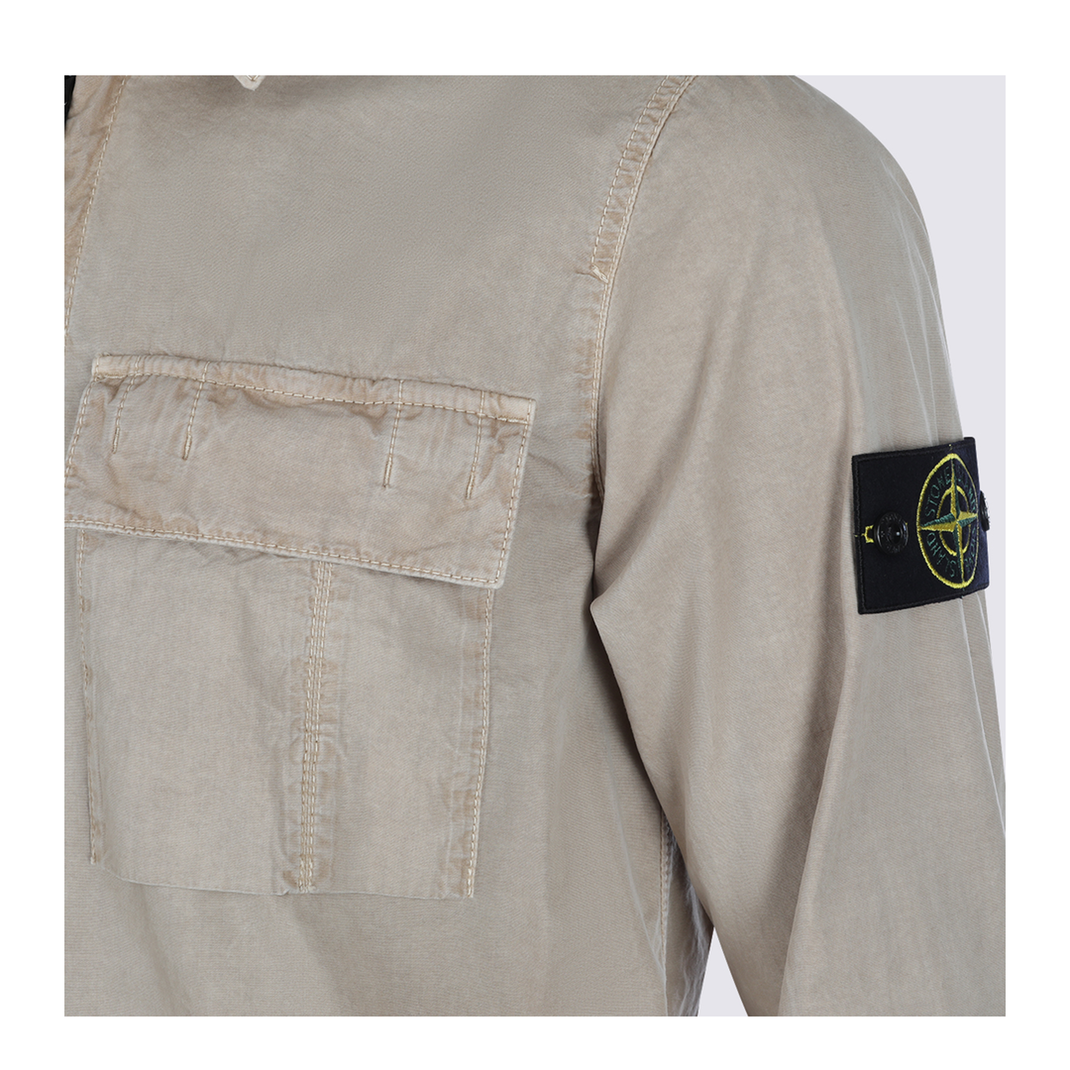 Brushed Organic Cotton Canvas Overshirt