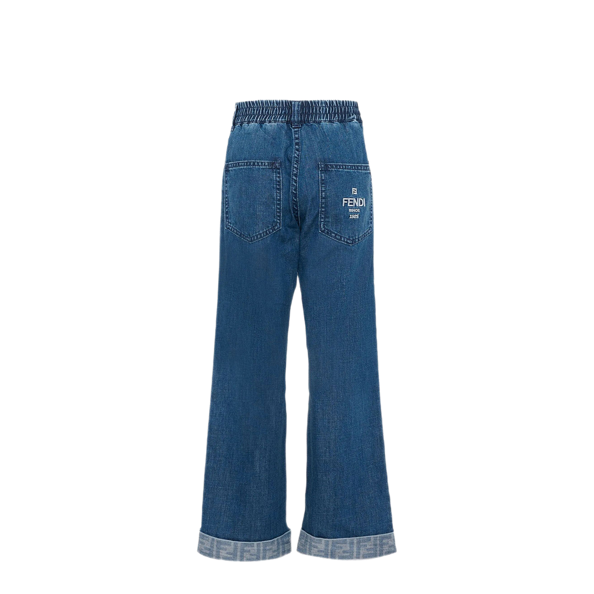 MAYFEYR - FENDI KIDS - Denim Trousers - JUF179AVWIF0QG0