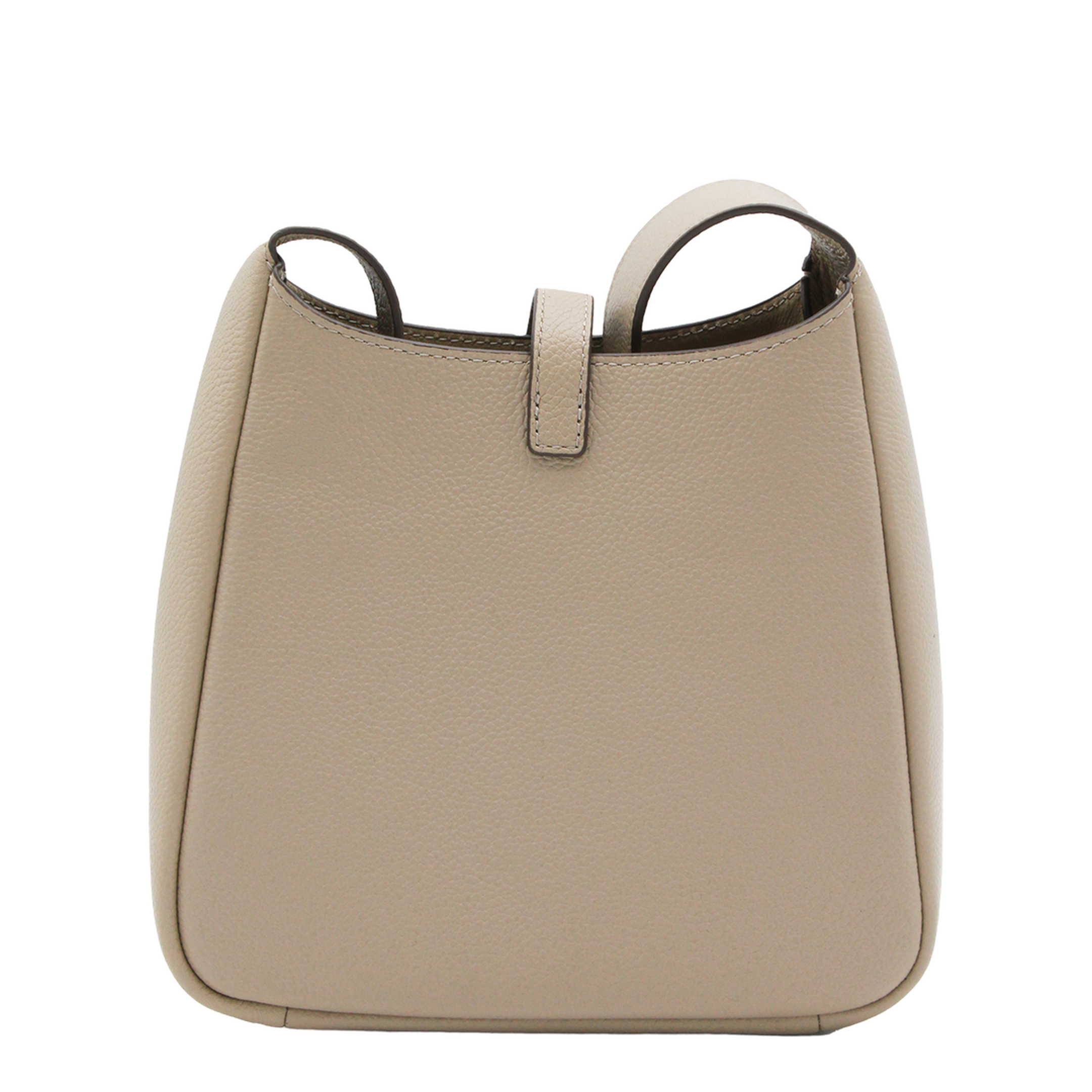Miller Swing Medium Pebbled Leather Crossbody Bag - Soft Cement