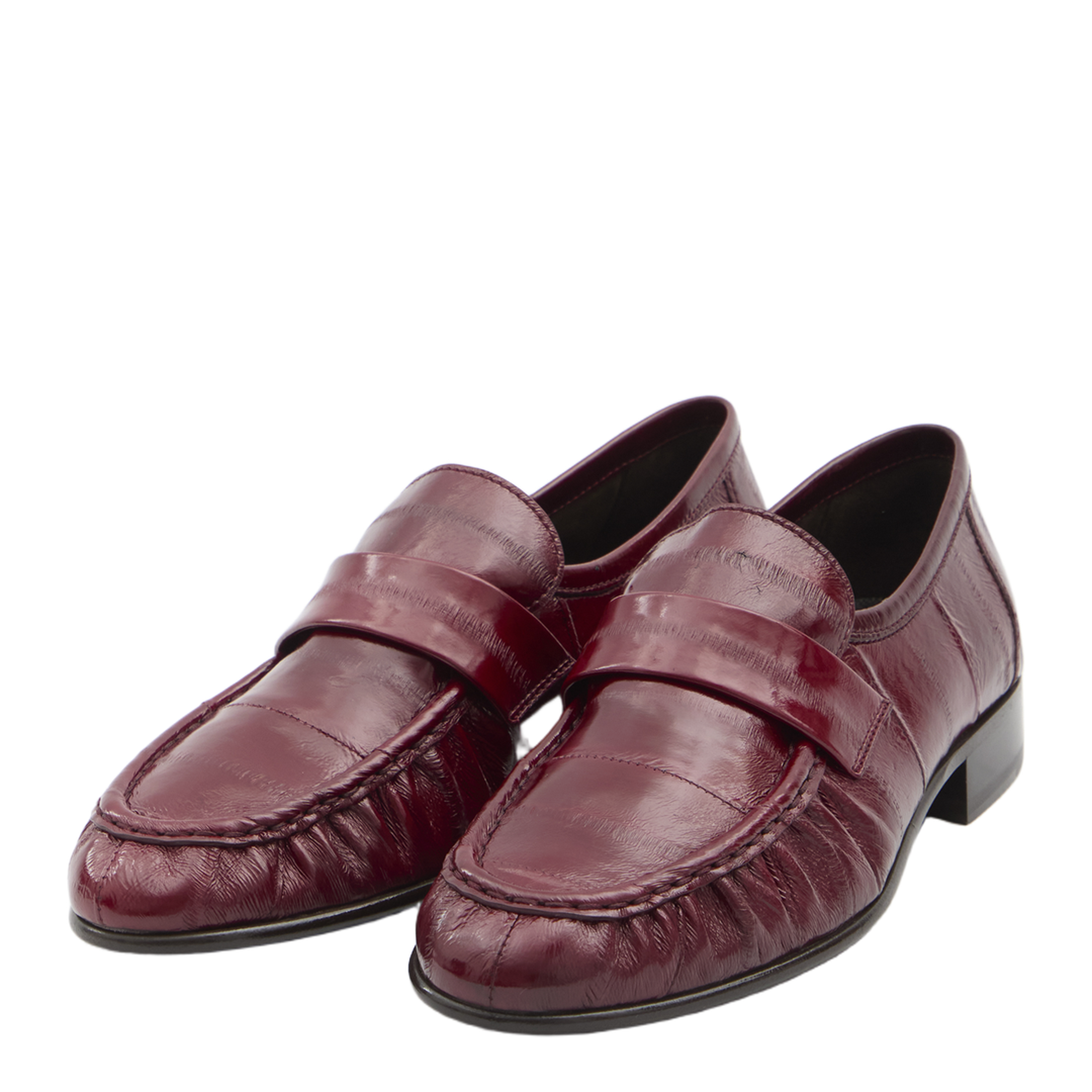 Eel leather loafers