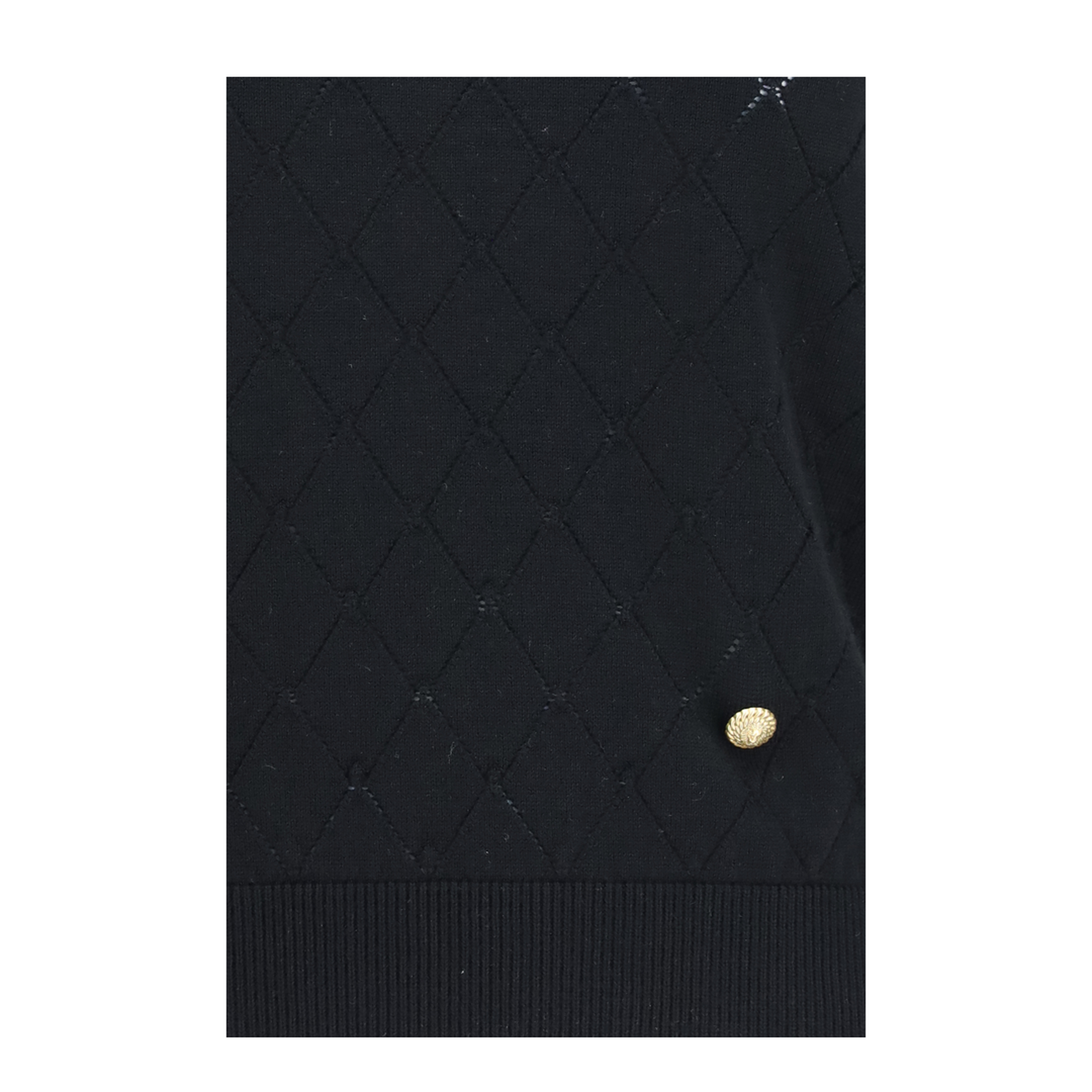 MAYFEYR - Balmain - Sleeveless Wool Crewneck Top - HF1AE089KJ99
