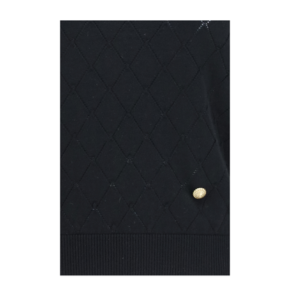 MAYFEYR - Balmain - Sleeveless Wool Crewneck Top - HF1AE089KJ99