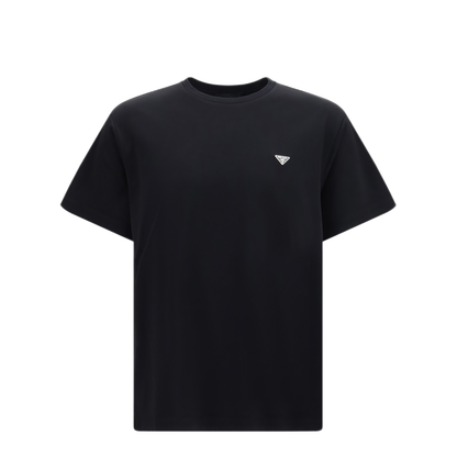 MAYFEYR - Prada - Cotton T-Shirt With Triangle Logo - UJN954SOOO240