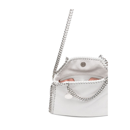 Falabella Tiny Polyester/Polyurethane Tote - Airlite Pearl Grey