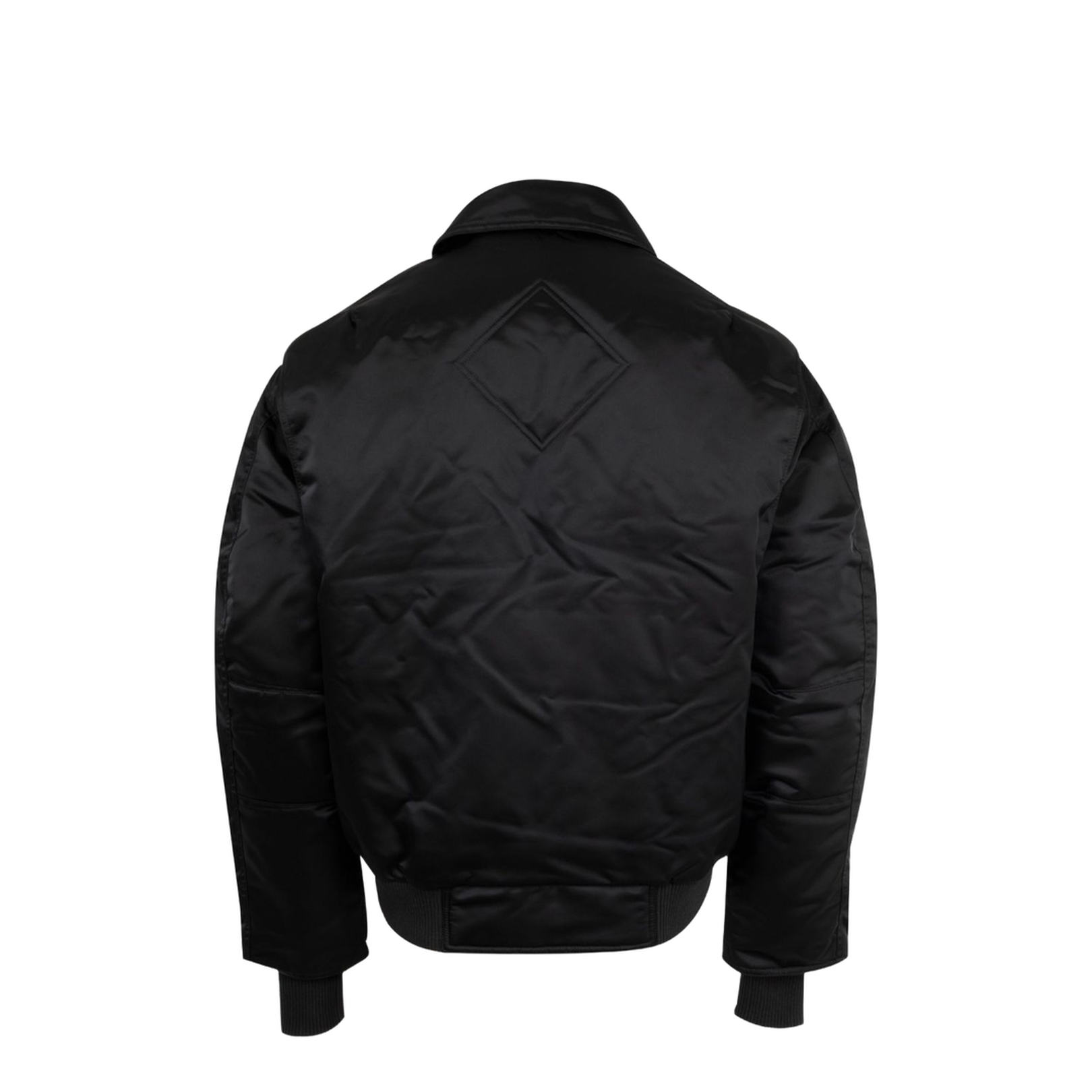 Nylon Bomber Jacket - Black