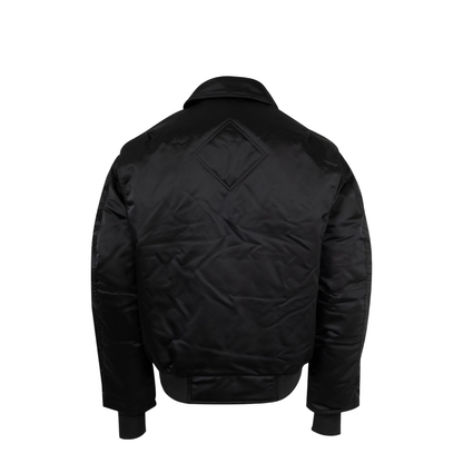 Nylon Bomber Jacket - Black