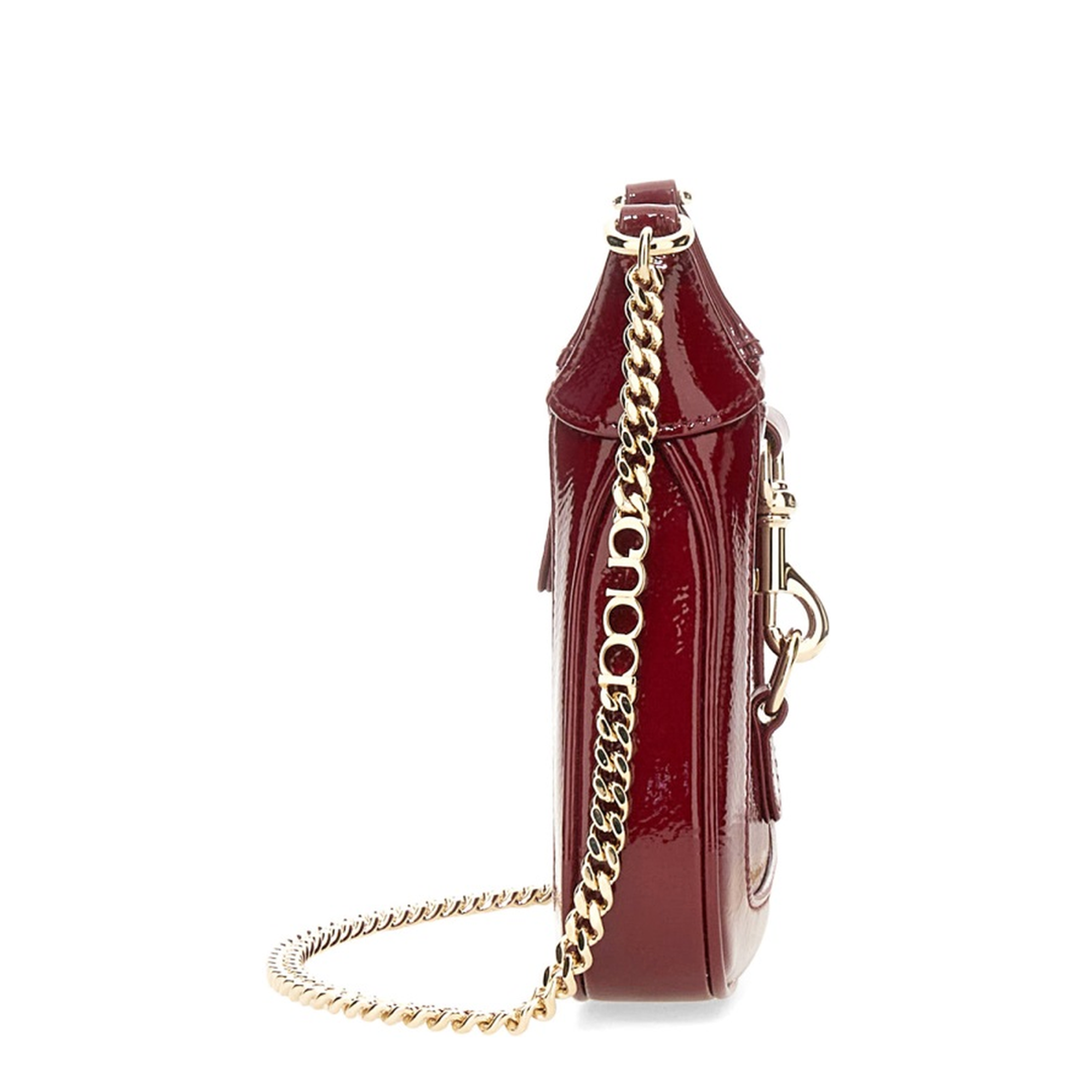 Jackie Notte Mini Charol Patent Leather Bag - Rosso Ancora