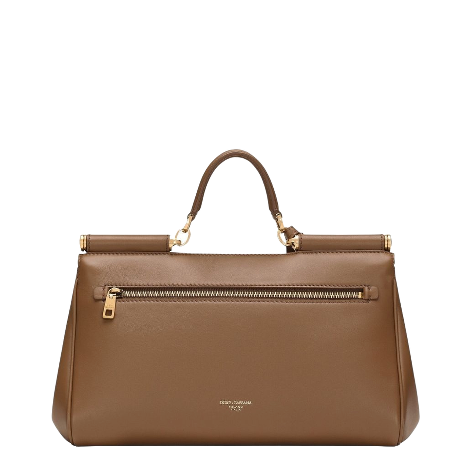 My Sicily Handbag in Plongé Calfskin in Brown