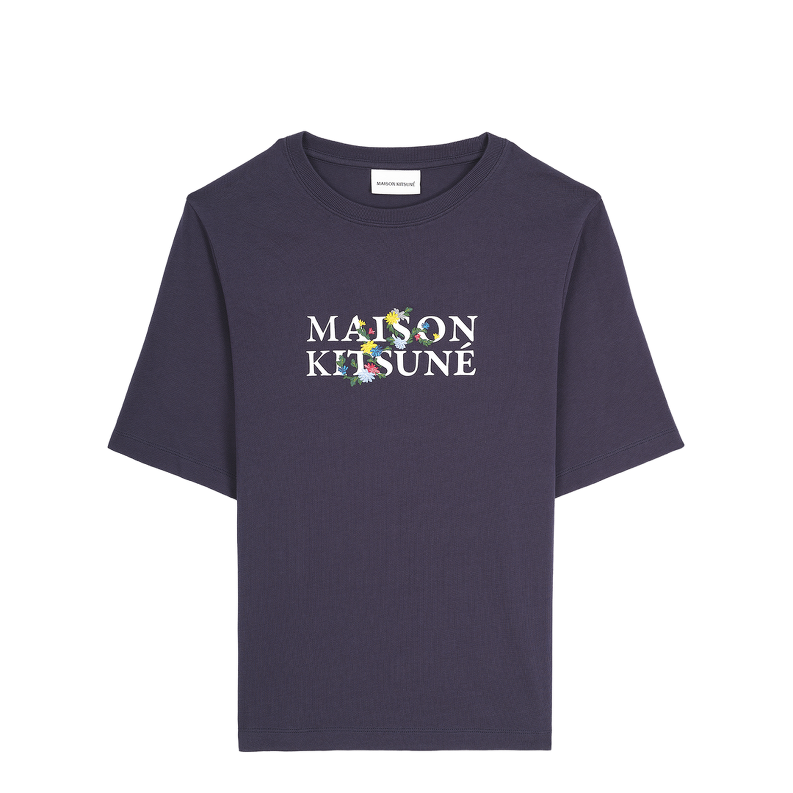 Floral Logo Embroidery T-shirt
