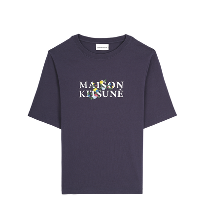 Floral Logo Embroidery T-shirt