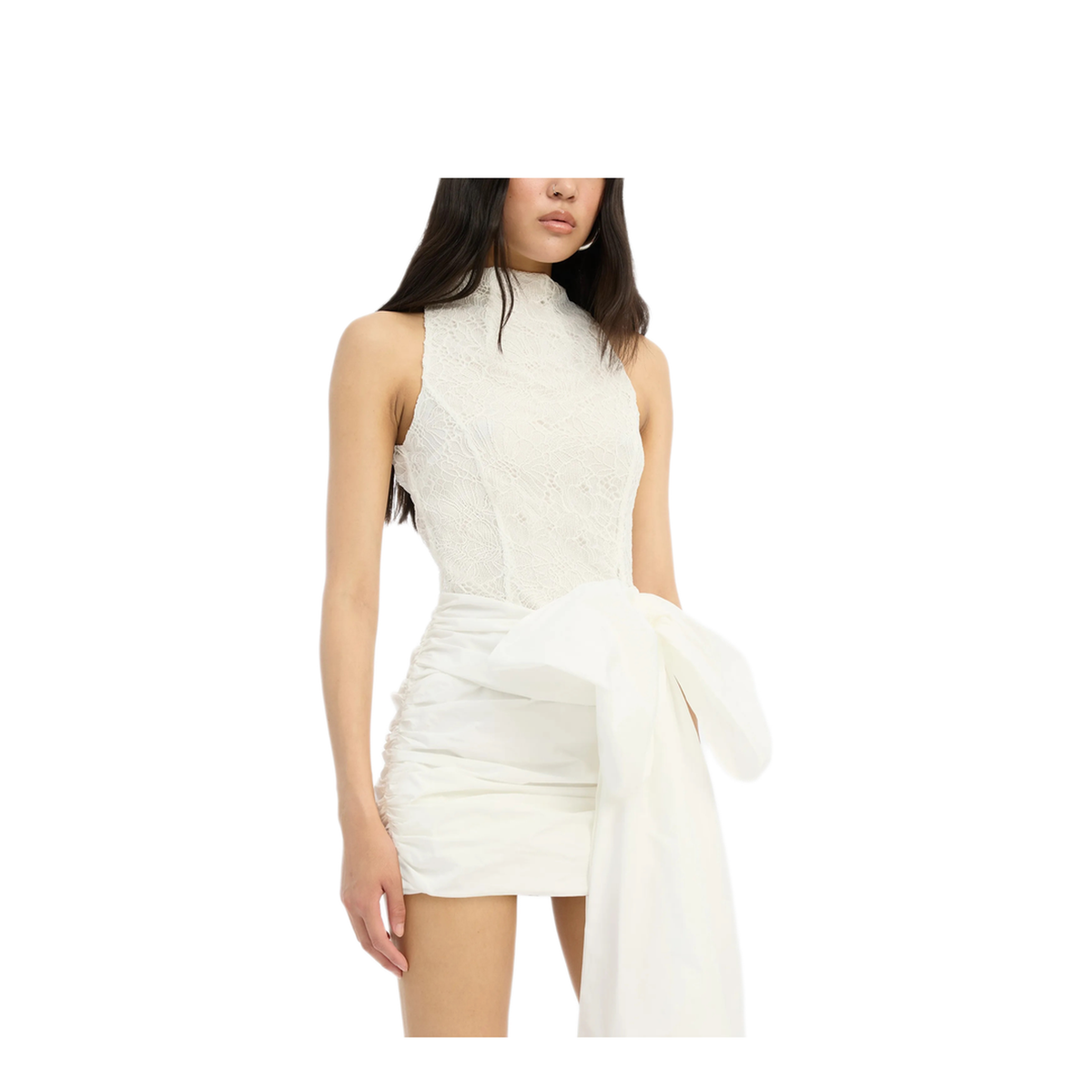 MAYFEYR - Rotate - Lace Mini Bow Dress - 115905857