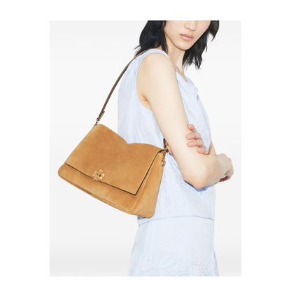 Medium Suede Shoulder Bags - Brown