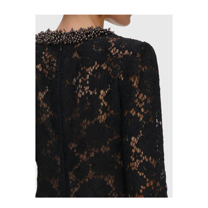 MAYFEYR - Self Portrait - Mini Black Lace Dress - AW26-045SB