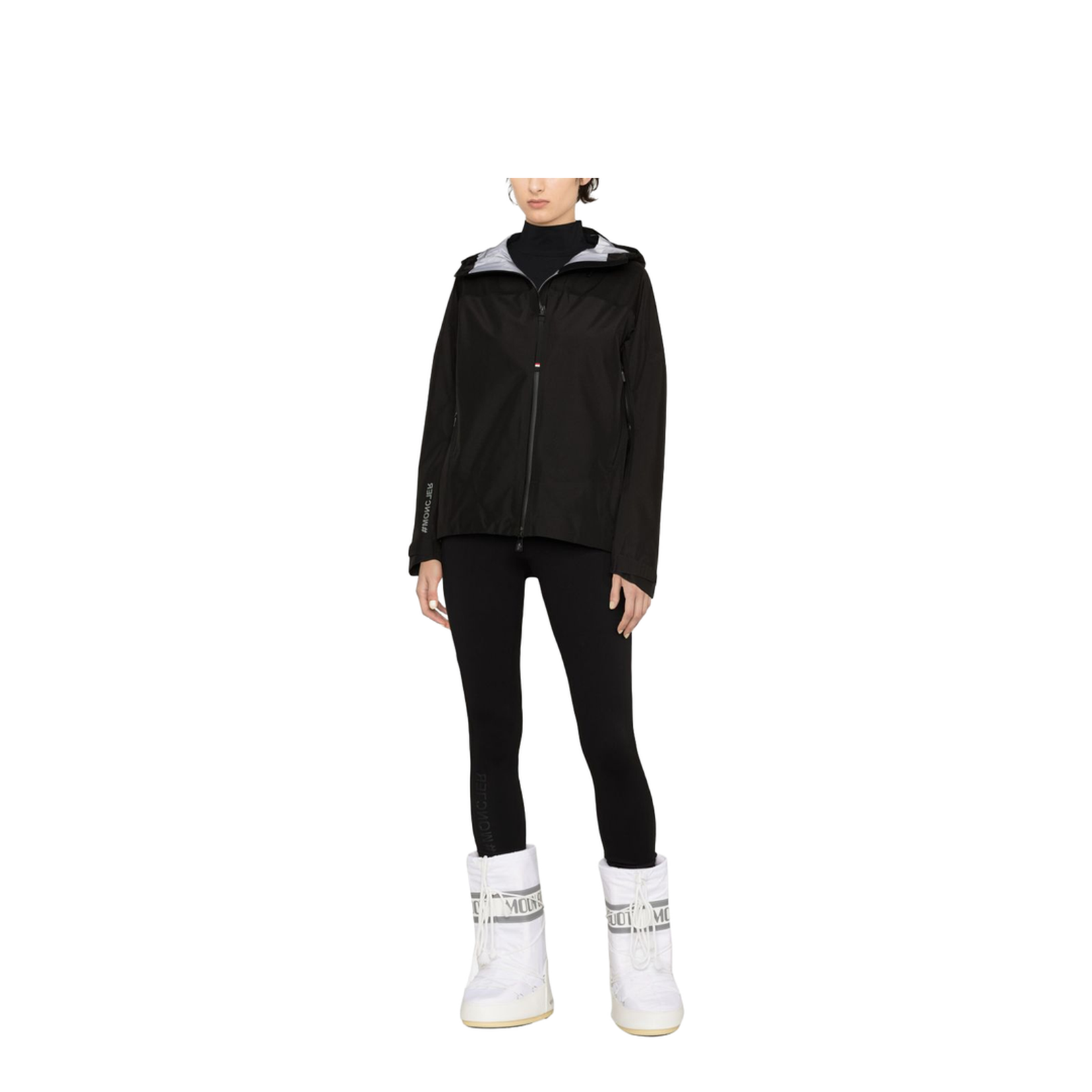 Black Technical Jersey Leggings