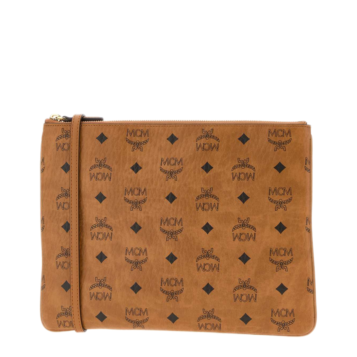 MAYFEYR - MCM - Aren Visetos Flat Pouch With Strap - MYZGSTA09CO