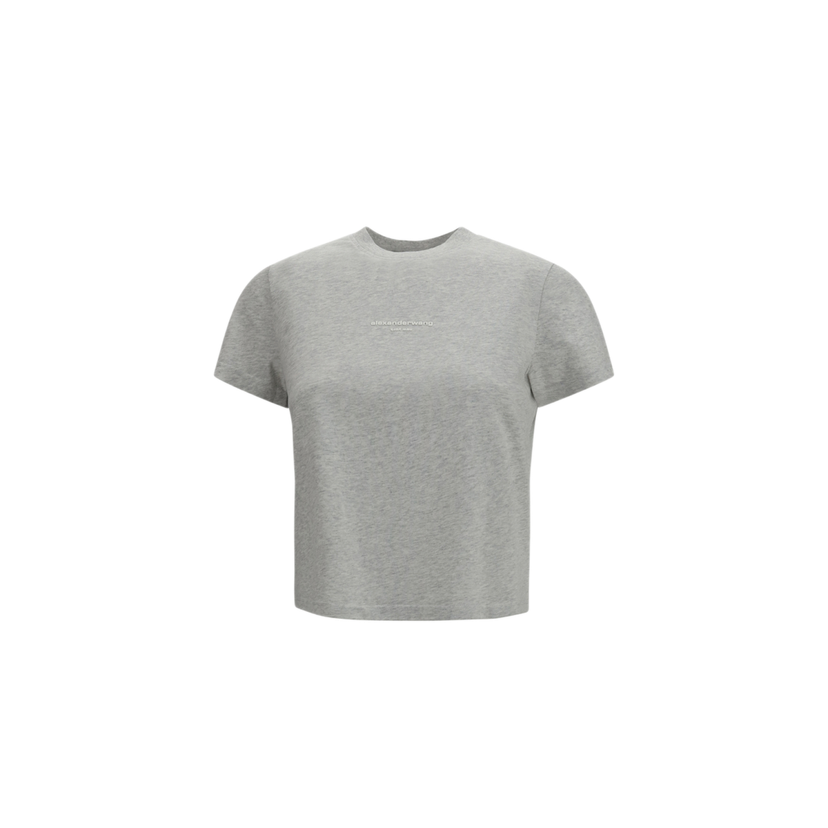 MAYFEYR - Alexander Wang - Short Sleeve T Shirt With Central Logo Print - 1CC3261302050