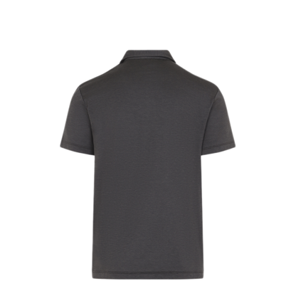 MAYFEYR - GIORGIO ARMANI - Brown Melang Cotton And Silk Polo - 3KSF74SJZHZO6002