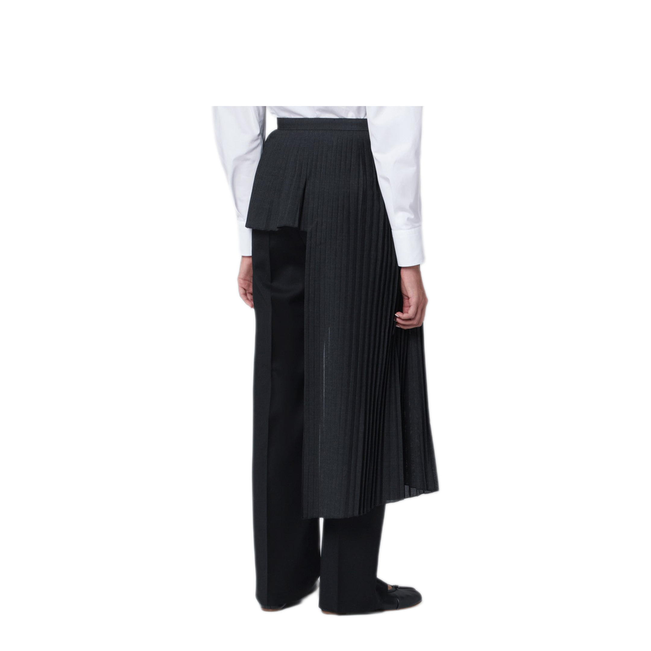 MAYFEYR - MKDT Studio - Gray Avery Atelier Pleated Half Skirt - 25-4-086-3819PLDG