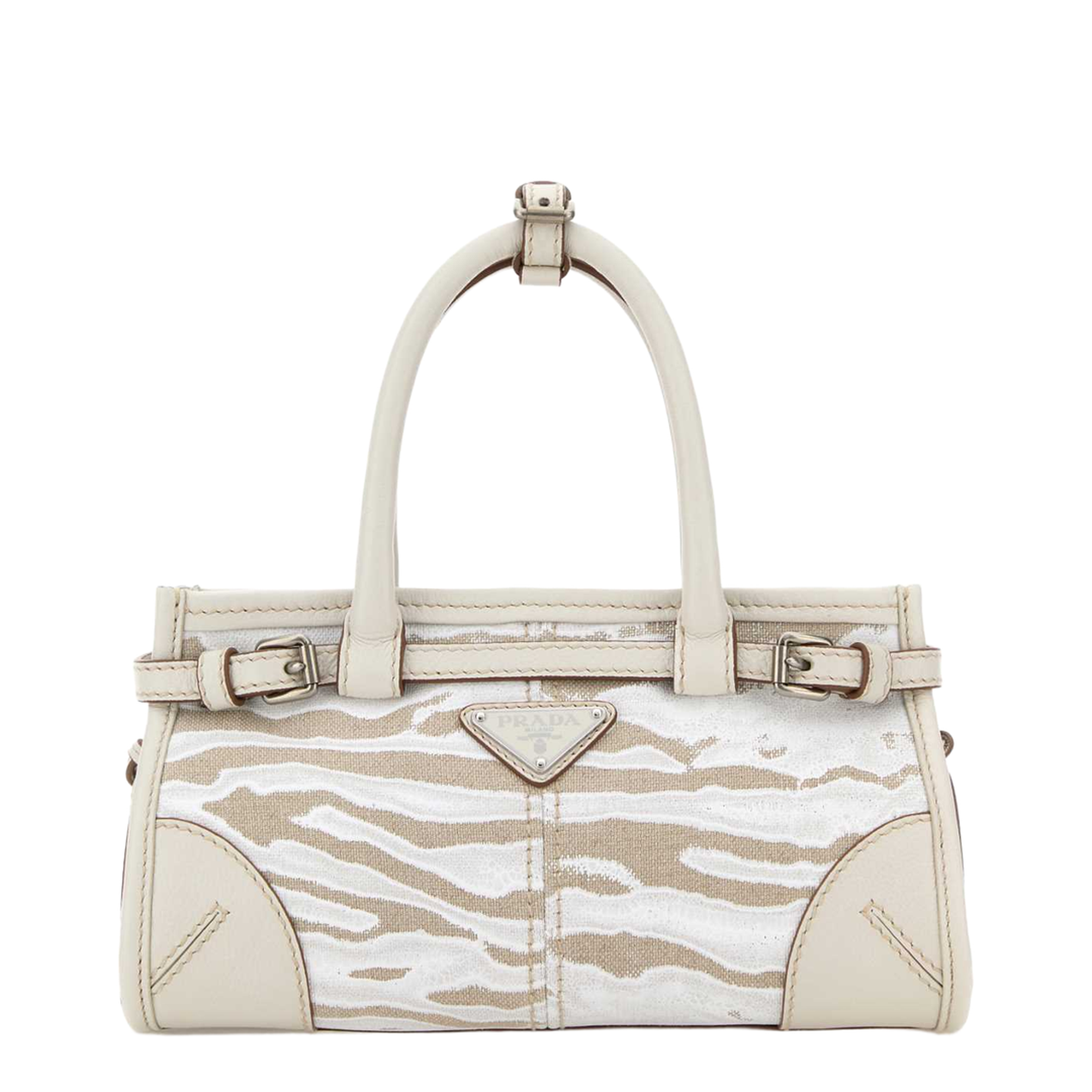 MAYFEYR - Prada - Printed Canvas Small Bonnie Handbag - 1BA486VOFO2FPTF0009