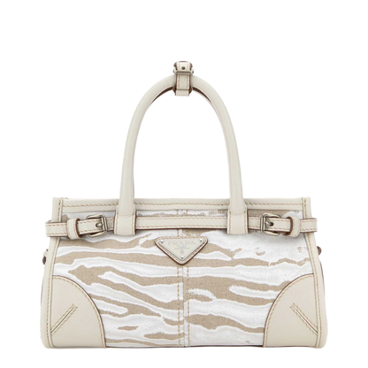 MAYFEYR - Prada - Printed Canvas Small Bonnie Handbag - 1BA486VOFO2FPTF0009