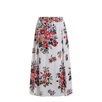 Long Skirt with a Floral Print