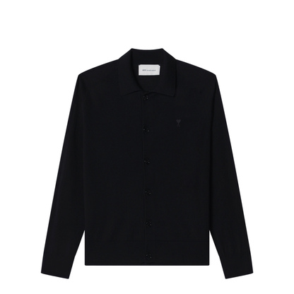 Black Wool Cardigan