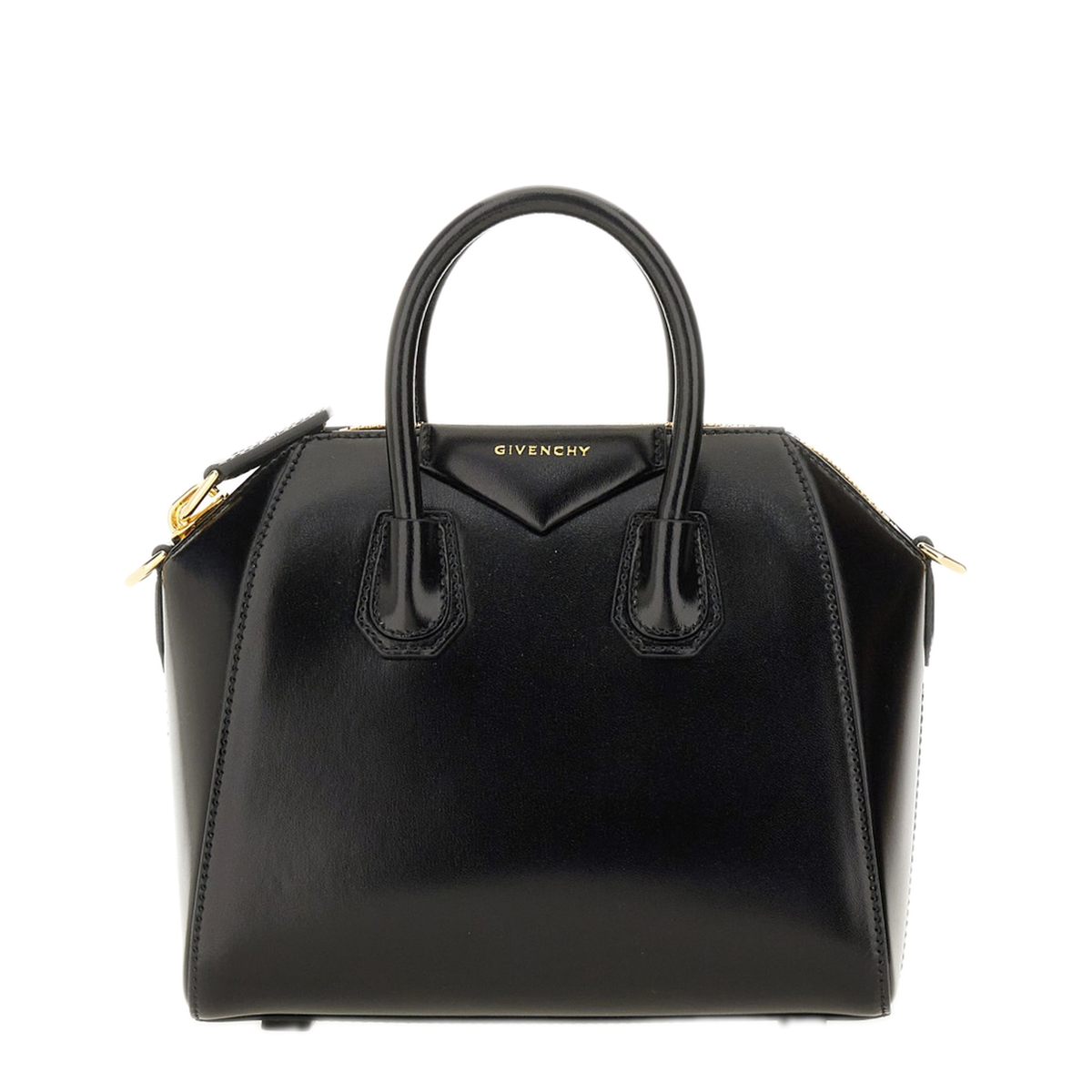 Antigona Mini Calfskin Handbag - Black