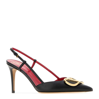 MAYFEYR - Valentino - Black Leather Vlogo Signature Pumps - 9W2S0R01XPD0NO