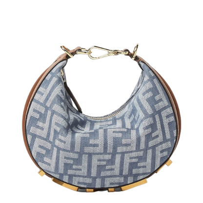 Fendigraphy Mini Denim Shoulder Bags - Blue