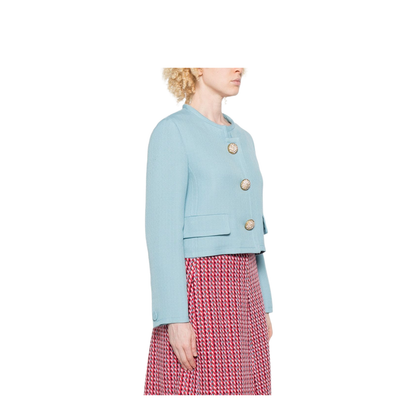 Short Collarless Jacket