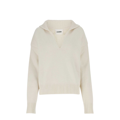 Ivory Cashmere Blend Oversize Sweater