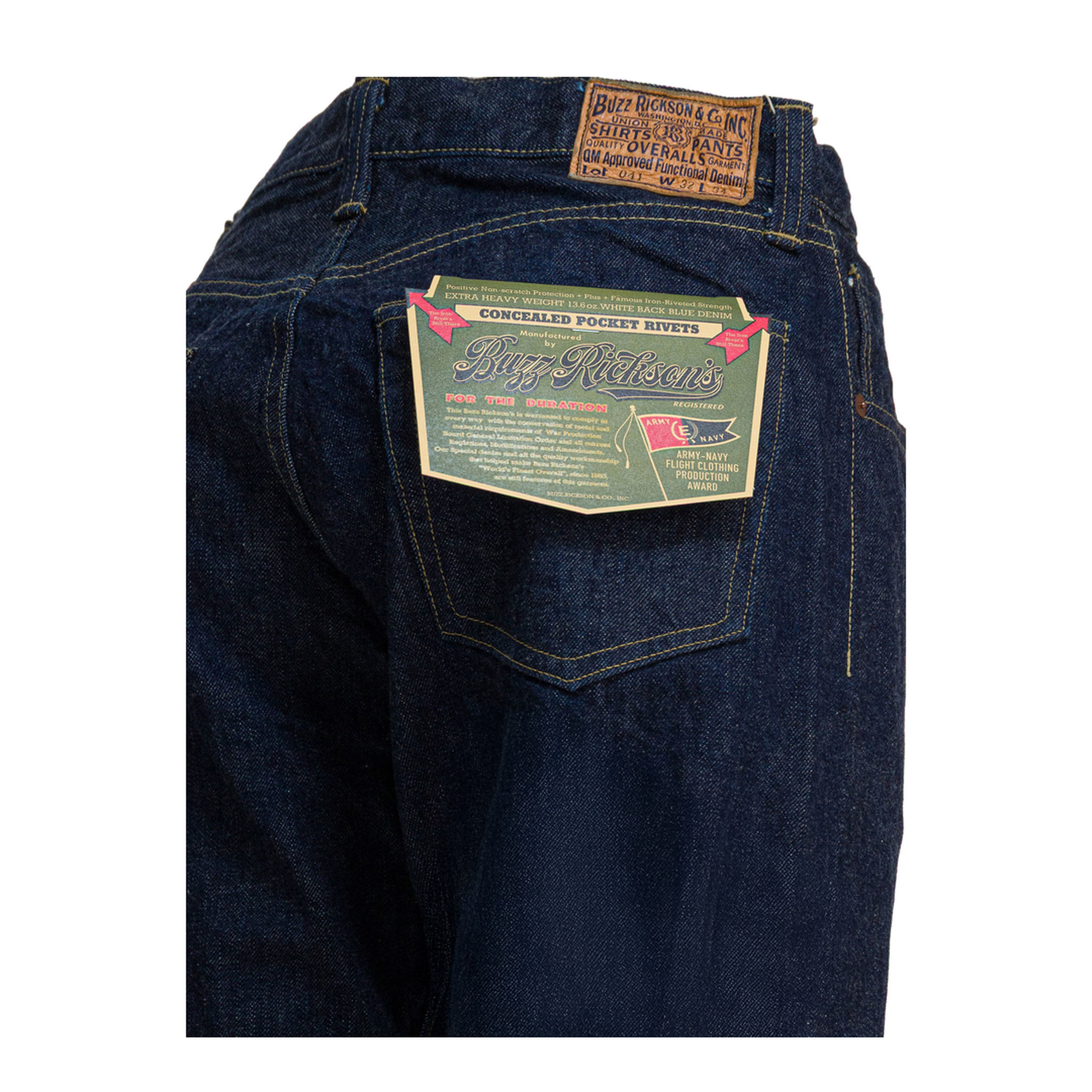 MAYFEYR - Buzz Rickson's - Straight Leg Jeans - BR43041421ANAVY