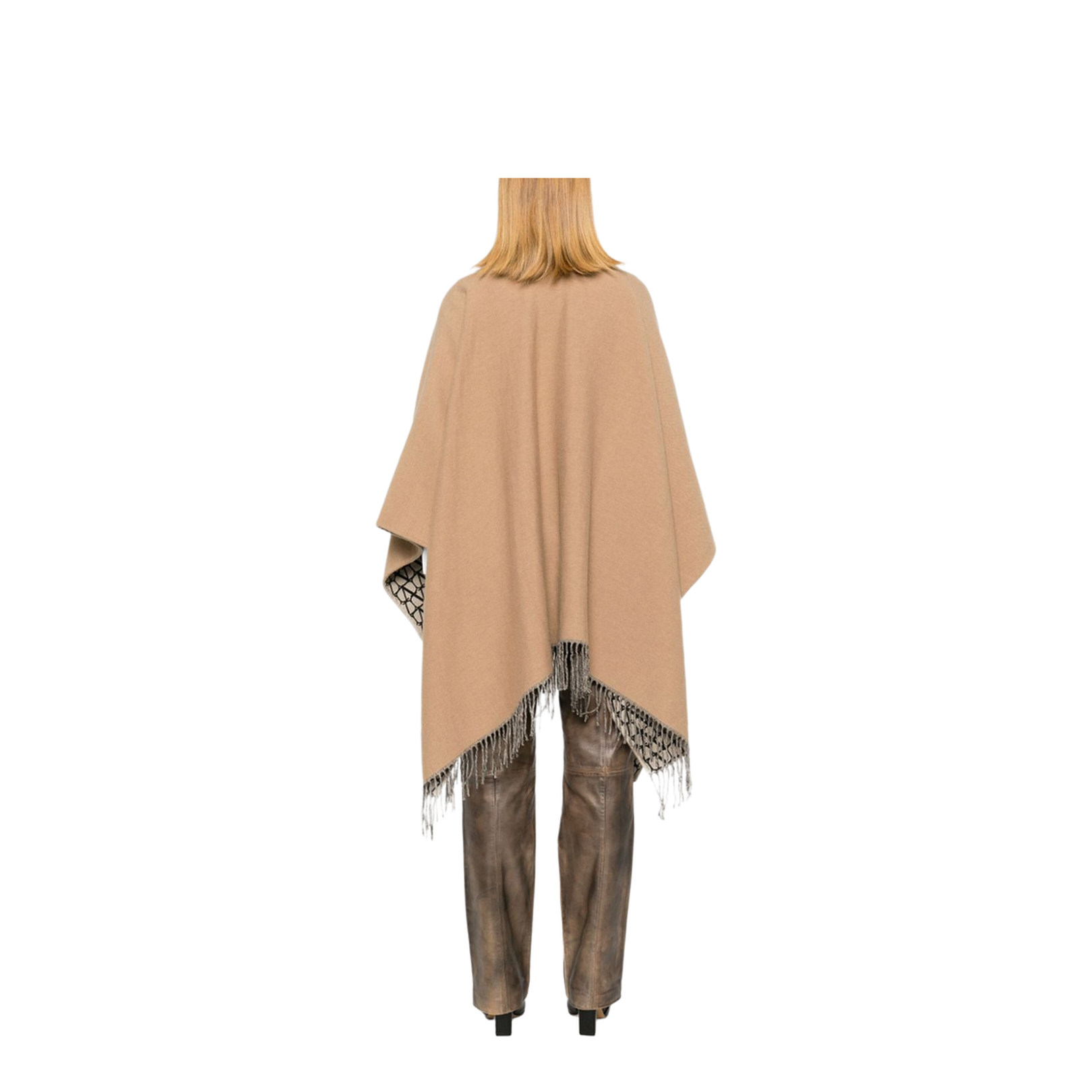 Garavani Fringed Double Poncho