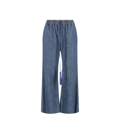 MAYFEYR - Valentino - Tassel-Detail Wide-Leg Jeans - BDD21K9YA