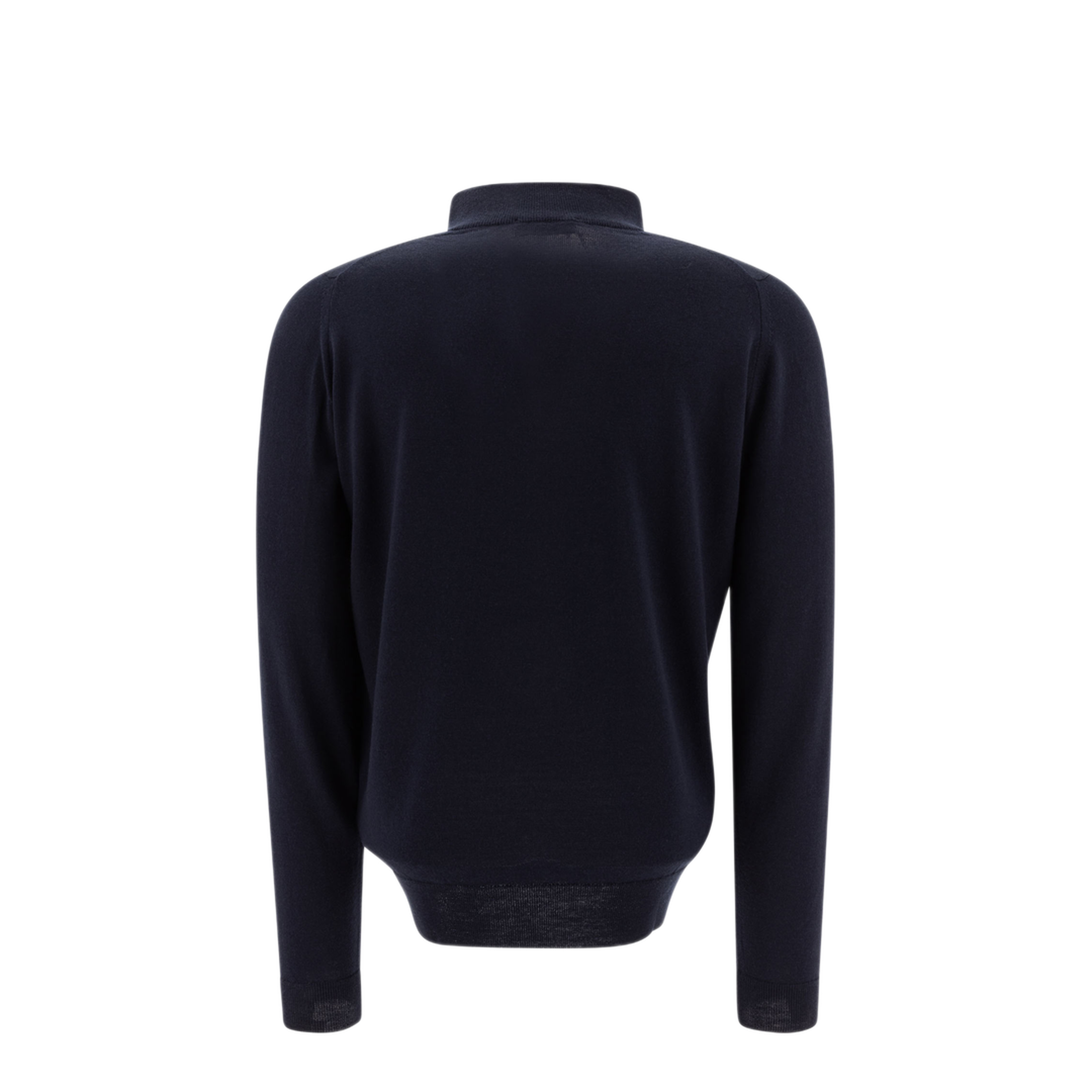 MAYFEYR - John Smedley - Merino Wool Tapton Half Zip Sweater - TAPTONMIDNIGHT