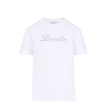 MAYFEYR - Lanvin - Embroidered Script Logo T-Shirt - RWTS9030J176P25