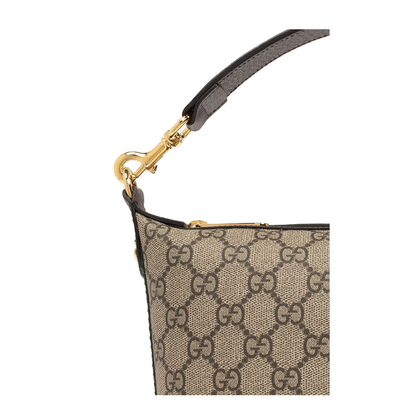 Ophidia Mini Canvas Shoulder Bags - Beige