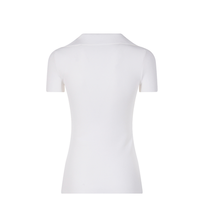 MAYFEYR - Balenciaga - Ribbed V-Neck Short-Sleeved Polo Shirt - 835501T5231