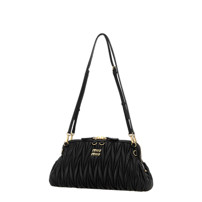 Black Leather Shoulder Bag