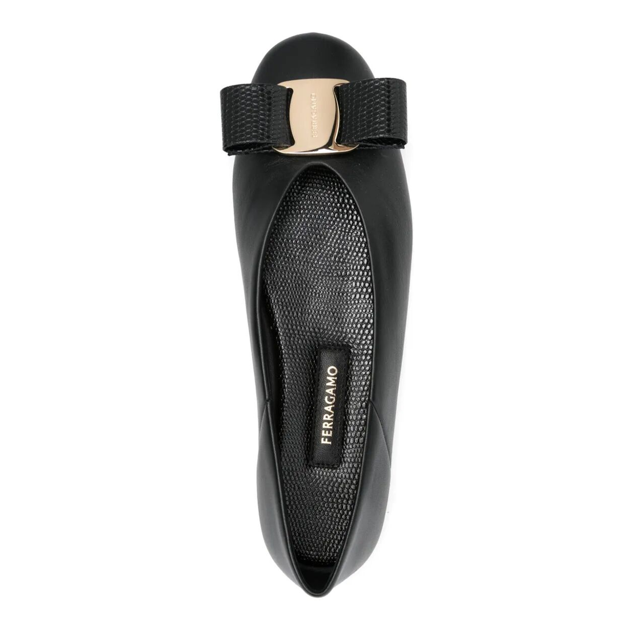 MAYFEYR - Ferragamo - Nappa Leather Vanna Ballerinas - 01K2210782883