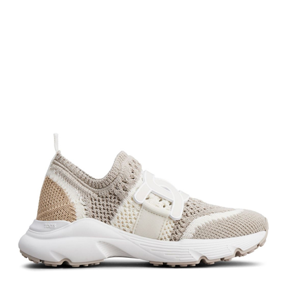 Beige Knitted Sneakers