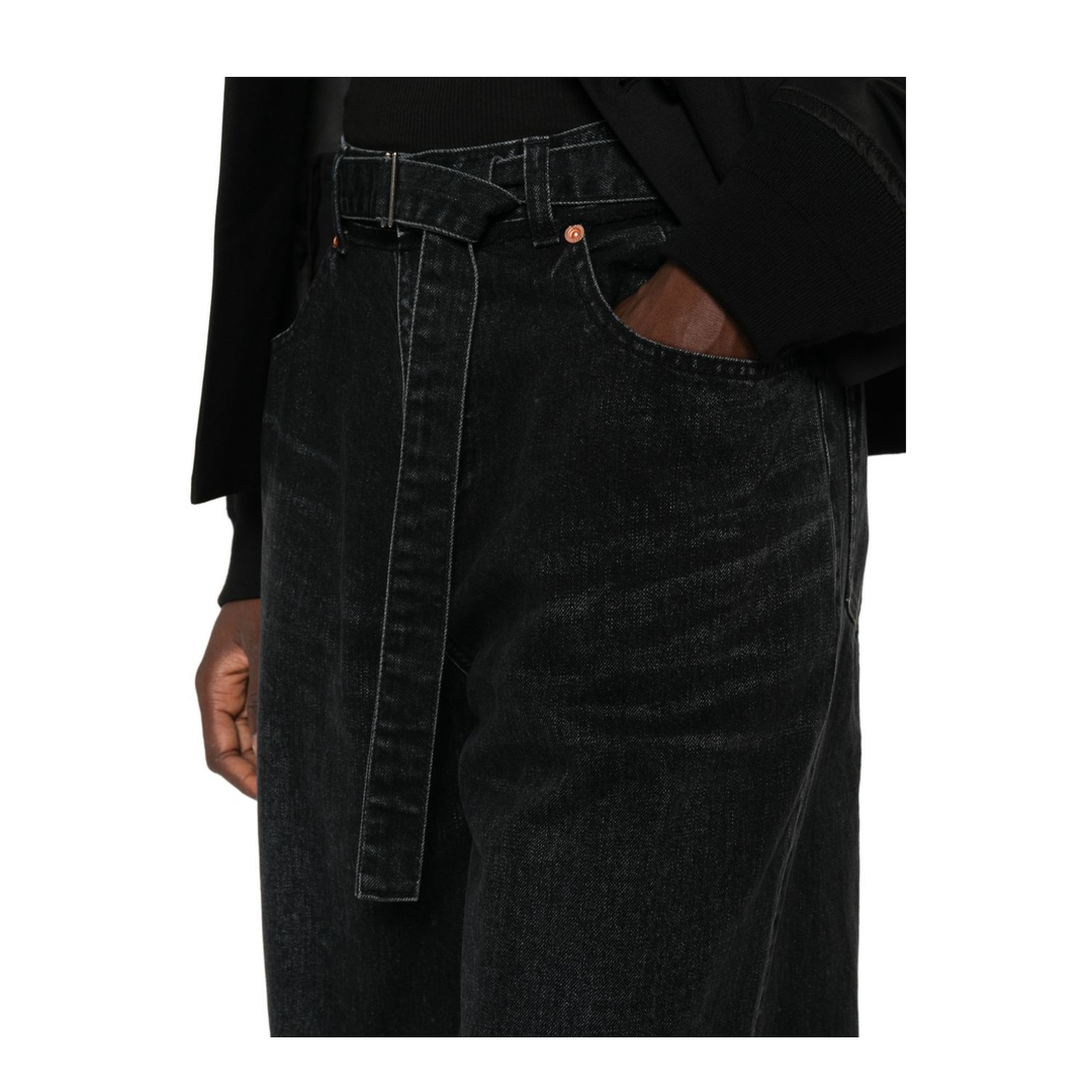 MAYFEYR - Sacai - Jeans Black - SCW-313001