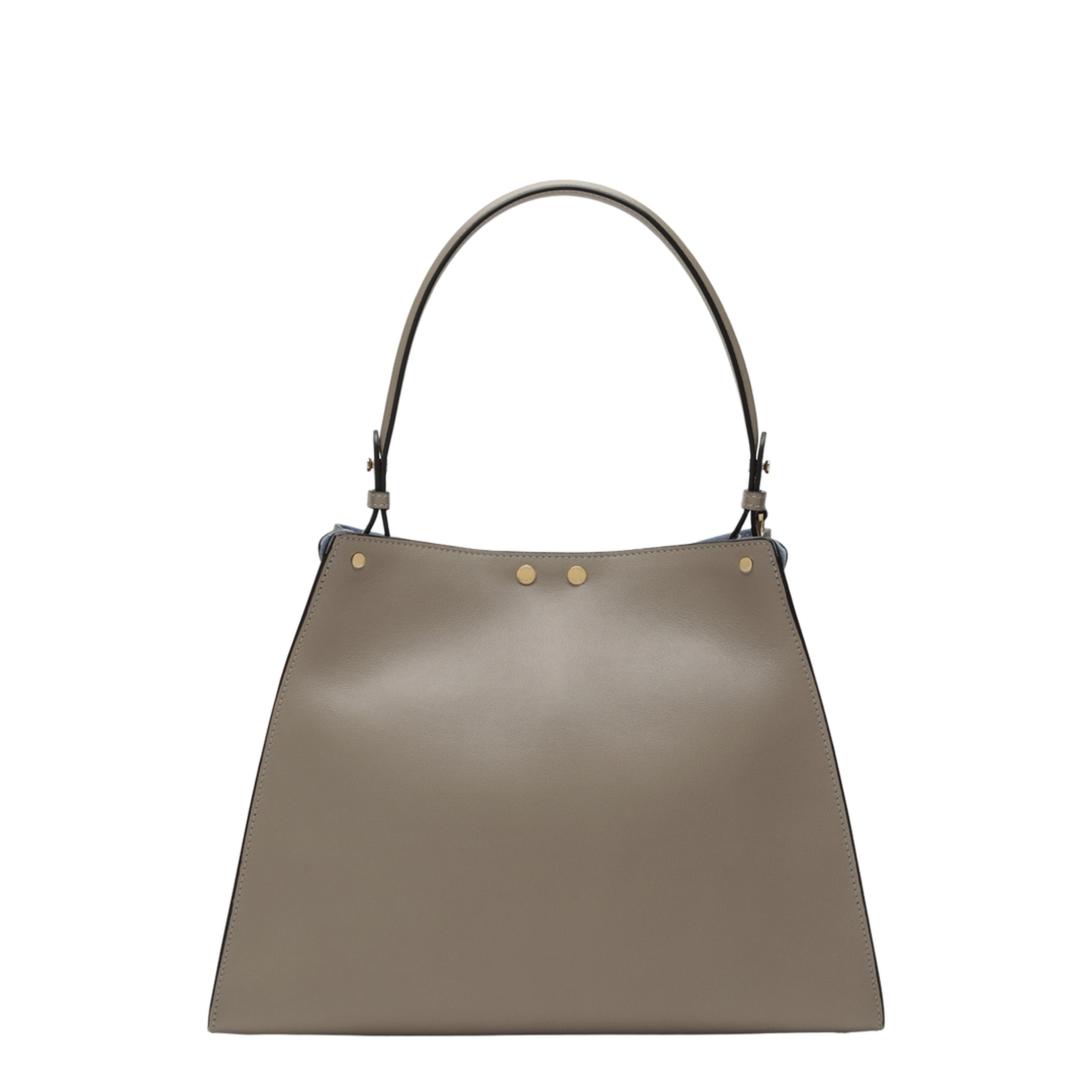 Way Medium Bag in Tortora Leather and Blue Neon Suede