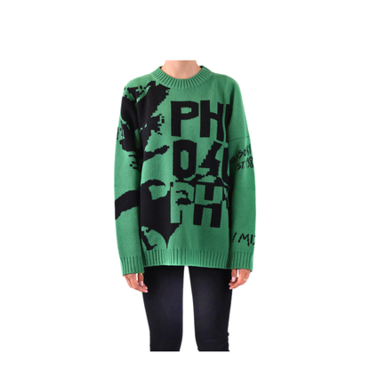 MAYFEYR - PHILOSOPHY DI LORENZO SERAFINI - Wool Sweater In Green - A090757022393