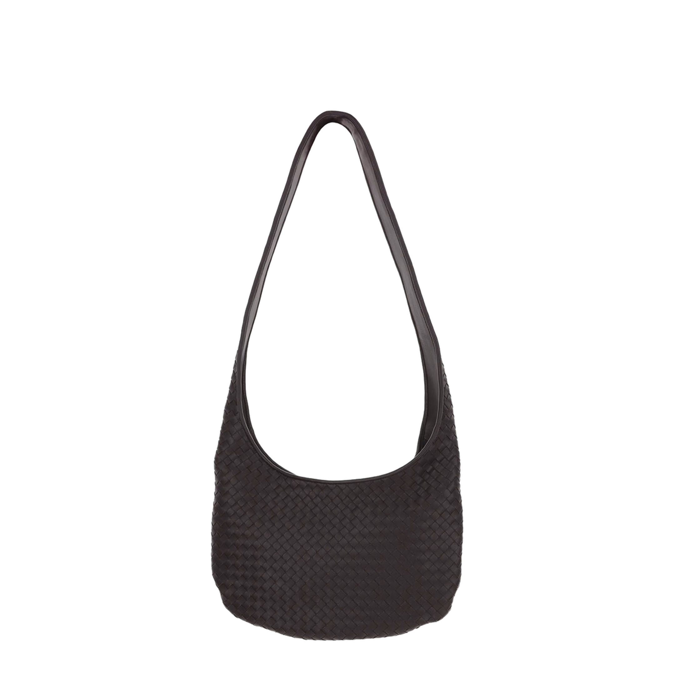 Veneto Medium Lambskin Shoulder Bags - Brown