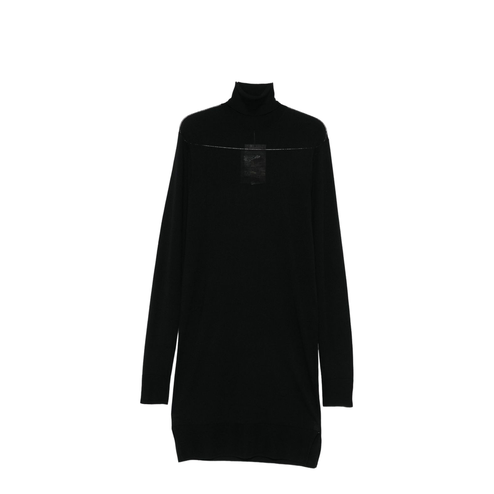 Wool Turtleneck Midi Dress