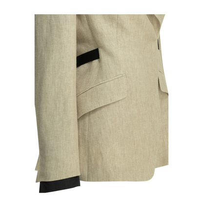 MAYFEYR - Max Mara - Linen Double Breasted Blazer - 2611041473600MXSNEUTRO002