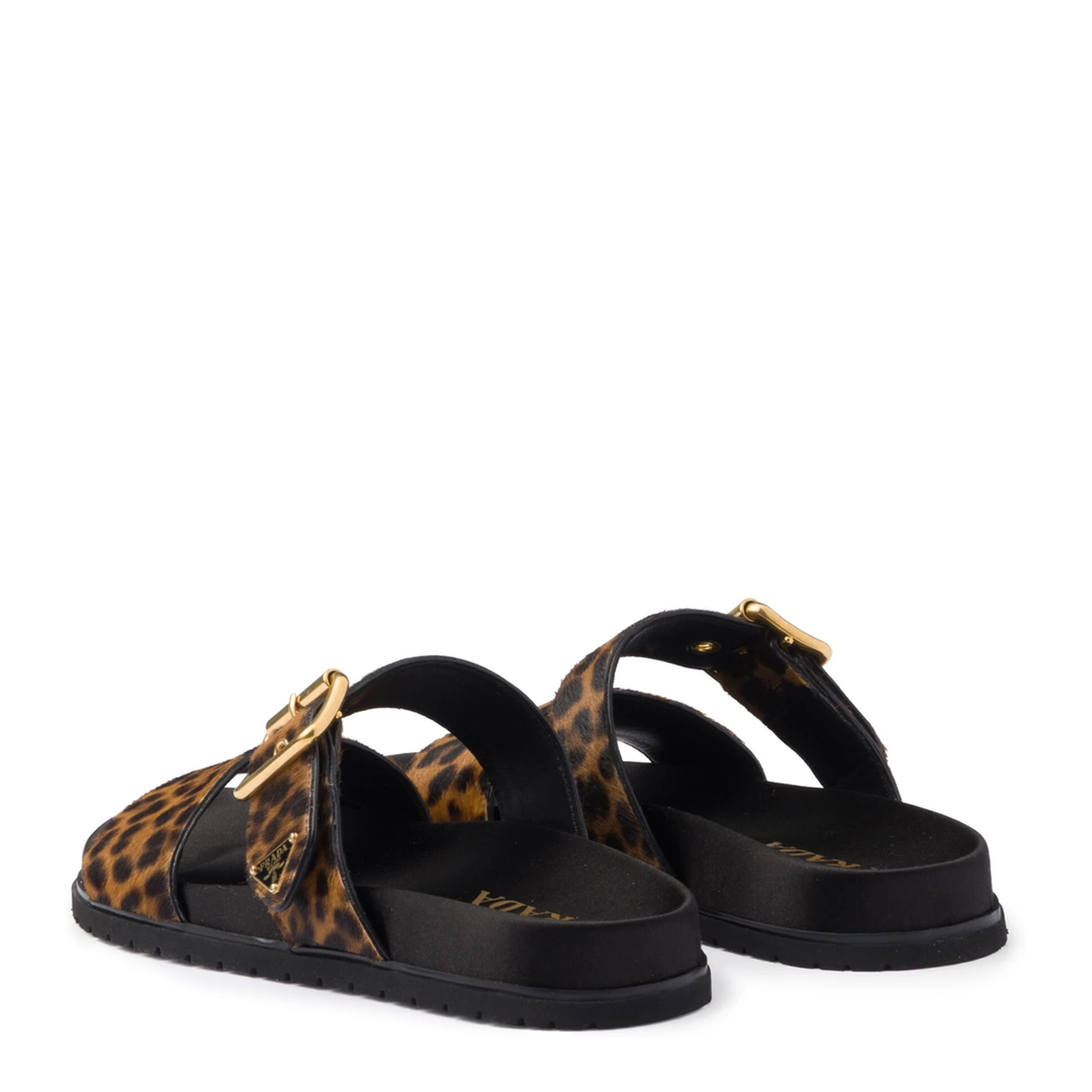 MAYFEYR - Prada - Triangle-Logo Animal-Print Sandals - 1XX715FD010XRYF0151